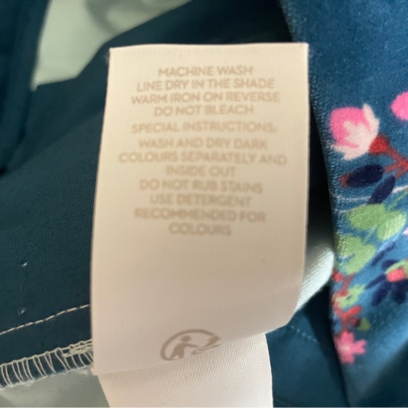 Boden Sackville Crop Pants US 8P Floral Stretch Velvet Business Casual - Picture 10 of 11